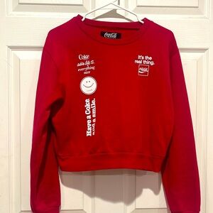 Coca Cola Red Fleece Sweater Size L. vintage
